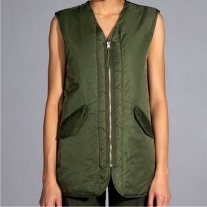Akira Olive Green Reversible Vest
